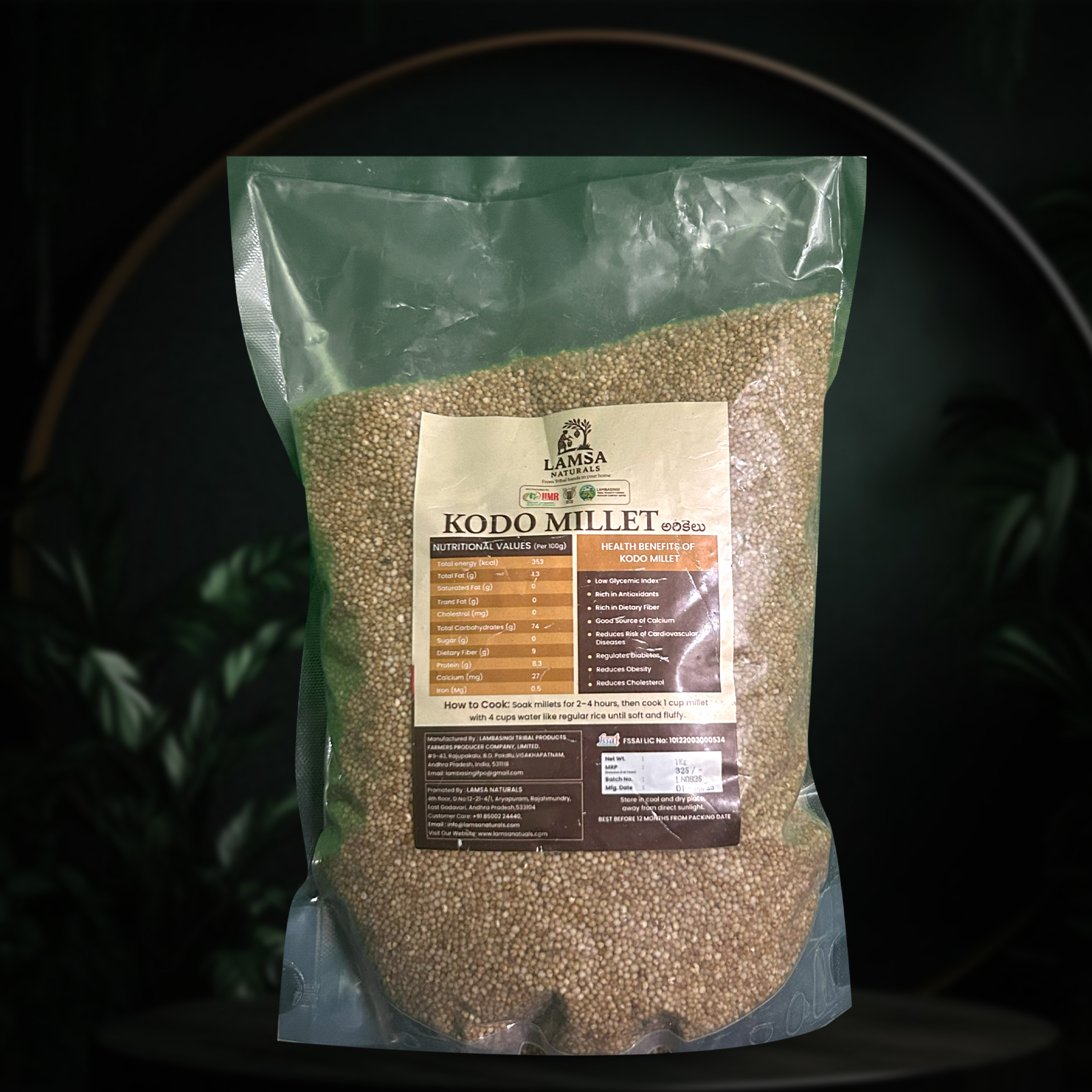Kodo Millet Grains - Arikalu