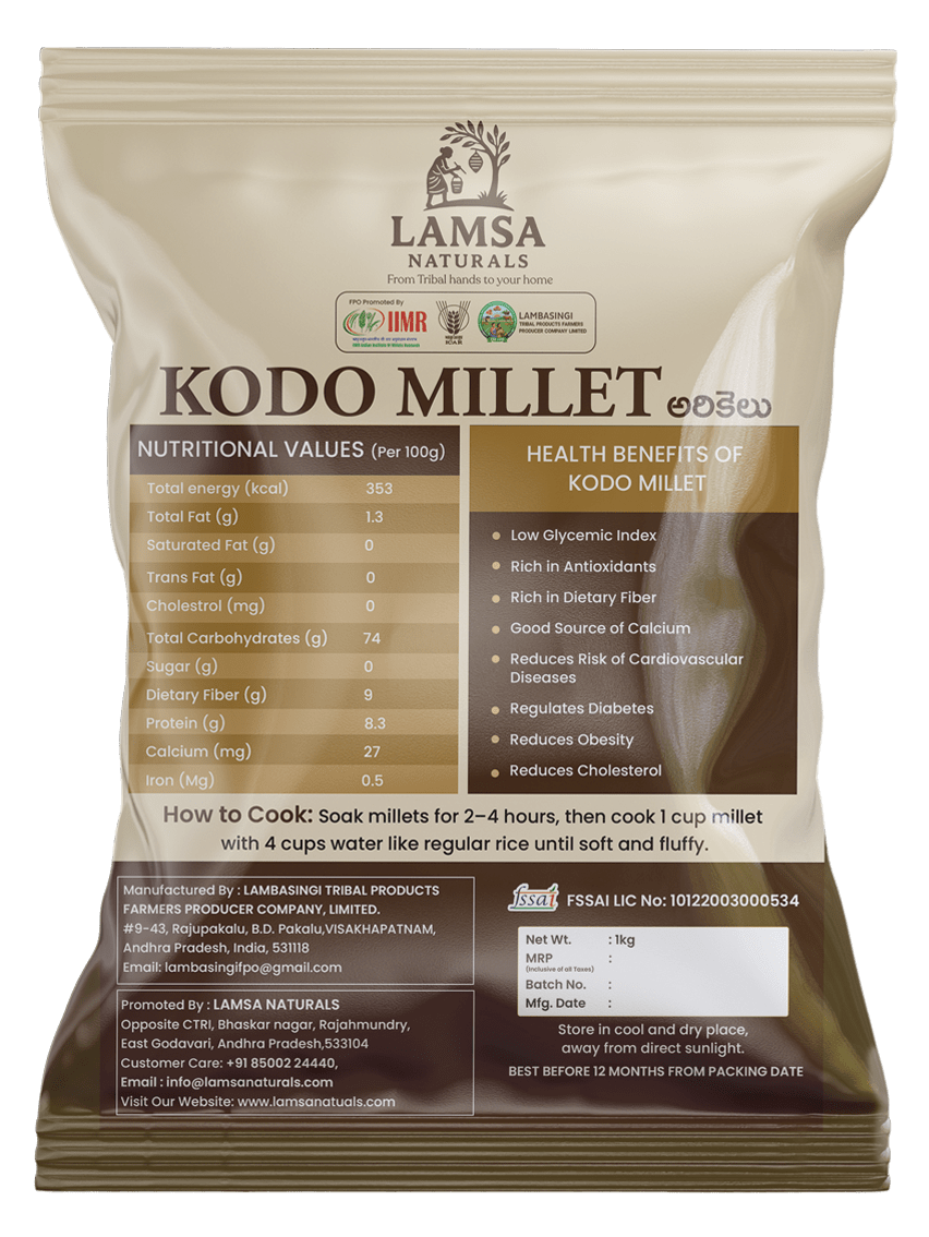 Kodo Millet Grains - Arikalu